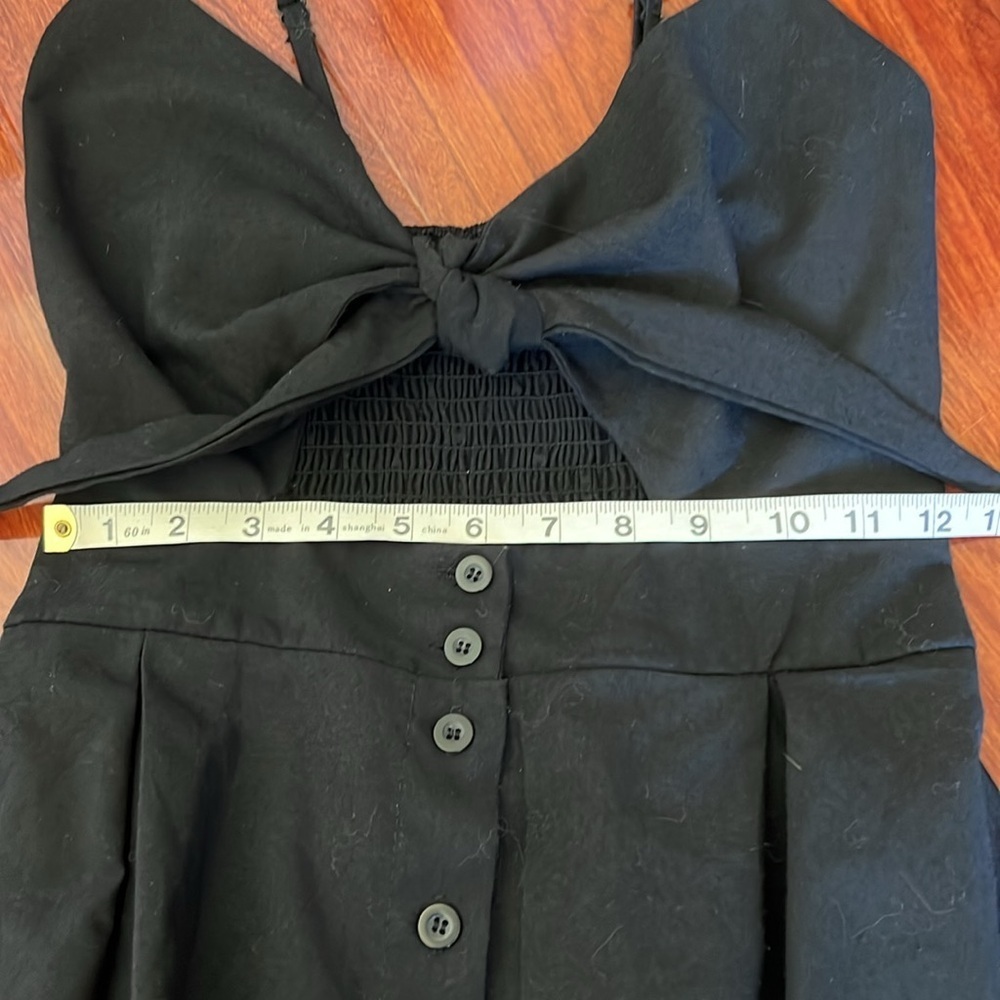 Black Spaghetti Strap Midi Dress NWOT - Picture 9 of 9